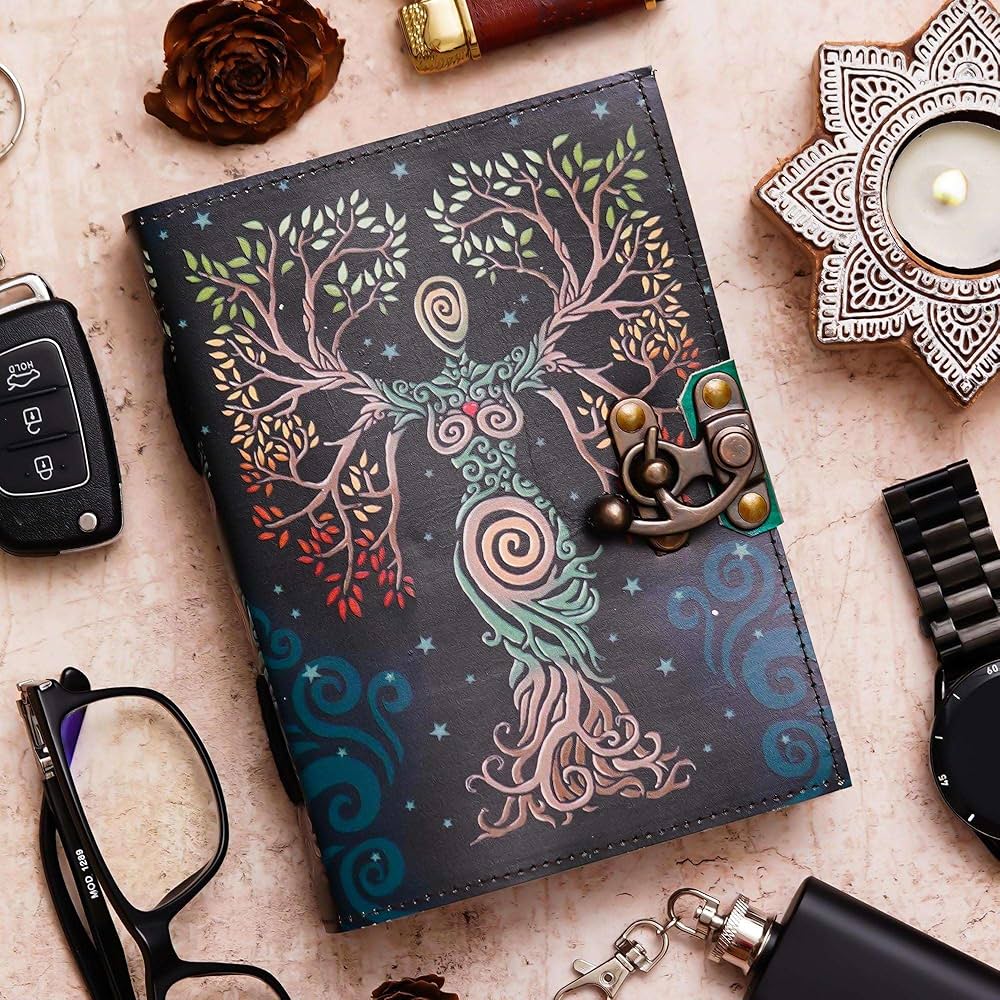 Mother of Tree Printed Leather Journal – A Symbol of Life & Growth