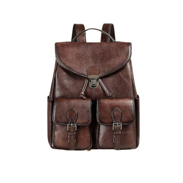 YUHIB Women Vintage Genuine Leather Backpack