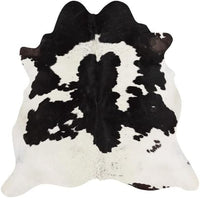 Genuine Cowhide Rug - Black & White Rug for Living Room