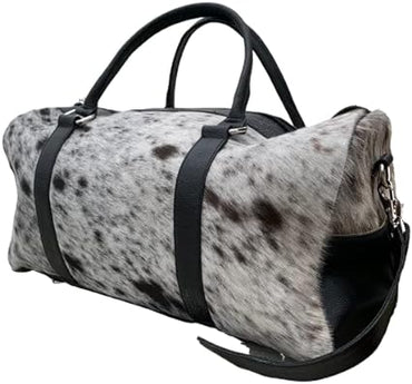 Cowhide Hairon Real Leather Cowhide Hair on Duffel Bag