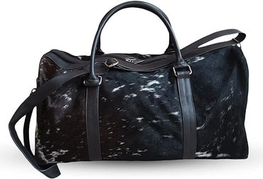 Leather Duffel Bag | Leather Cowhide Travel Duffel Bag