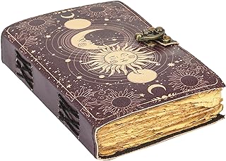 Sun & Moon Vintage Leather Journal for Men & Women