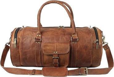 Leather Duffel Weekender Bags Inner Canvas Bag