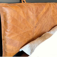 Genuine Leather Headboard Cover,wall hanging headboard Cushion cover