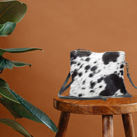 White & Black Cowhide Shade