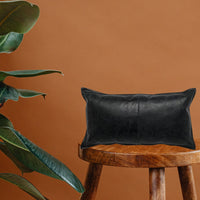 Leather Cushion Cover, Hand Made Leather Cover