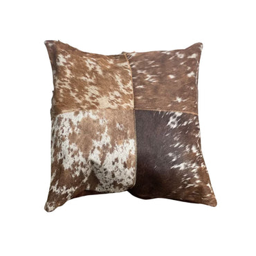 Cowhide Leather pillow cover handmade Hair On leather design