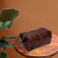 Leather Buffalo DoppKit Toiletry Travel Toiletry