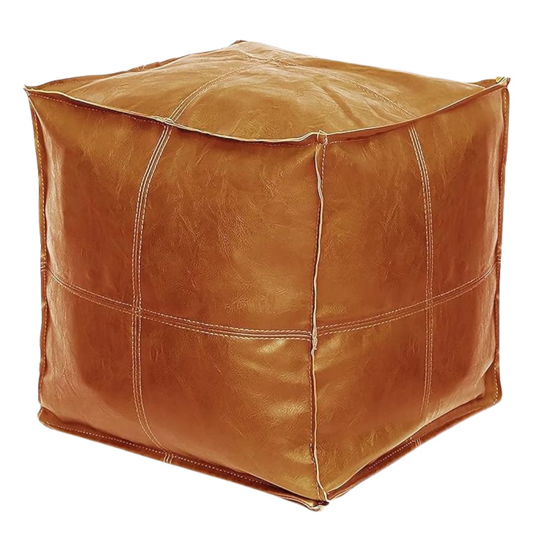 Pouf Ottoman, Unstuffed Pouf Cover