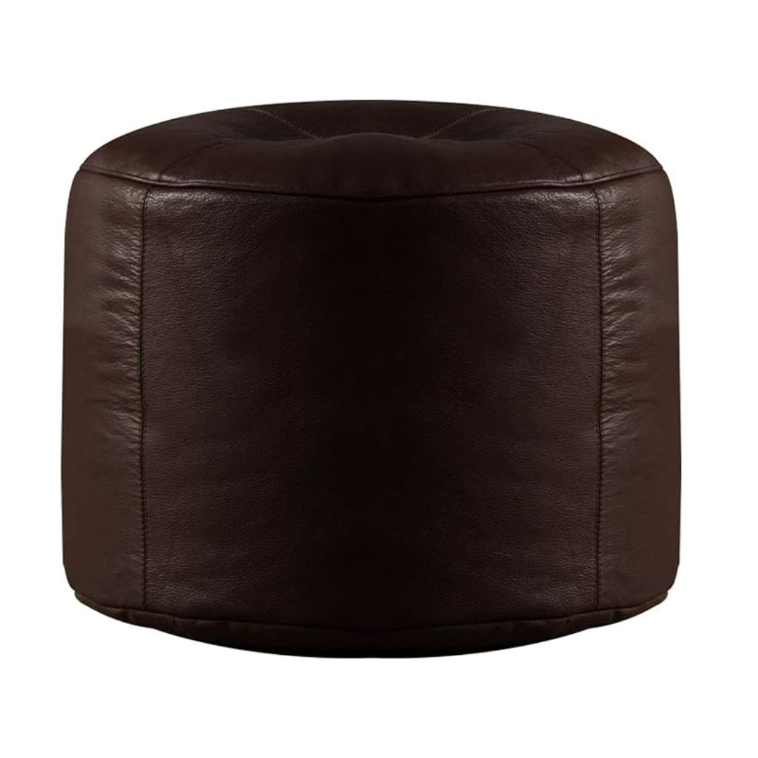 Genuine Cowhide Leather Poufe