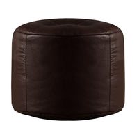 Genuine Cowhide Leather Poufe