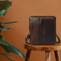 Leather Small Messenger Bag For Men