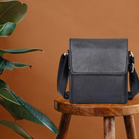 Leather Messenger Shoulder Crossbody Bag