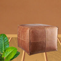 Genuine Goatskin Leather - Bohemian Living Room Decor